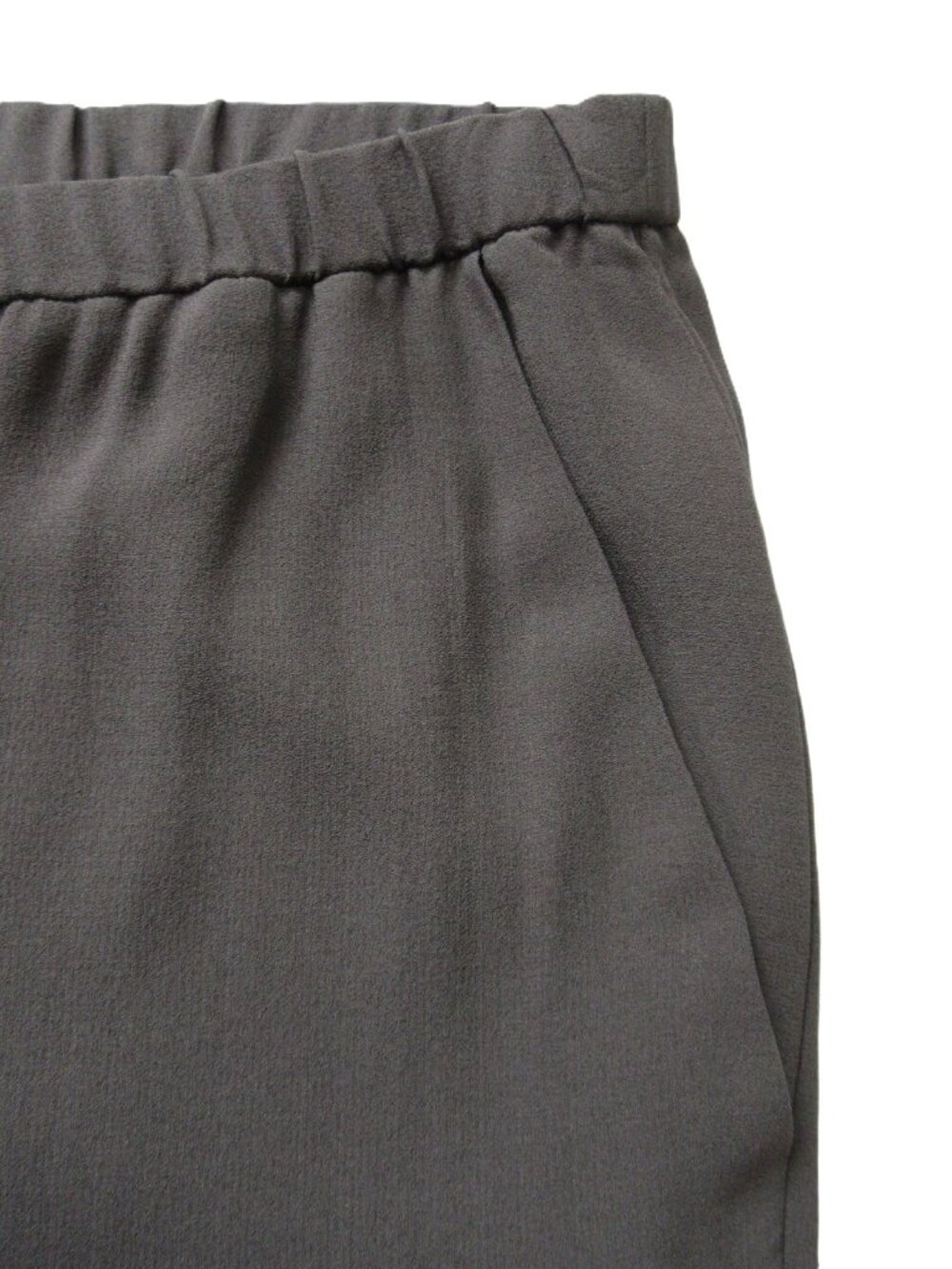 NWT Eileen Fisher Wide Leg in Bark Silk Georgette Pull-on Pants L - Picture 4 of 6